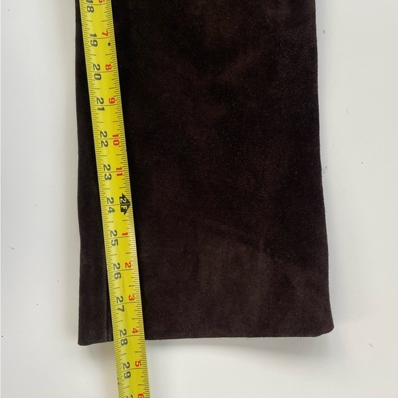 DKNY Women's Brown 100% LEATHER Pants Size 4 - Picture 10 of 10